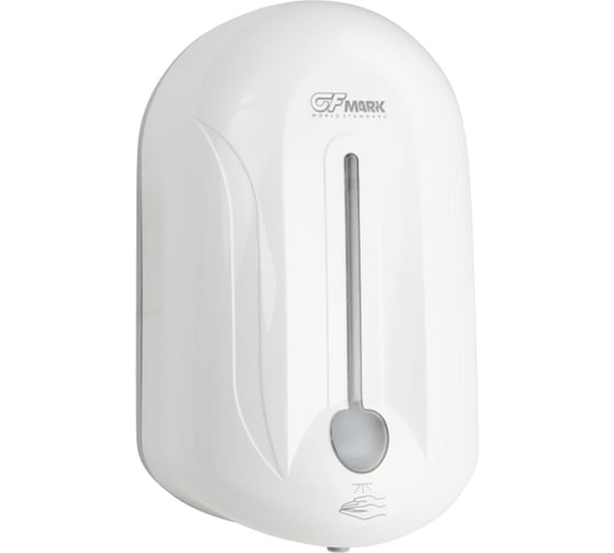 Дозатор сенсорный для дезинфекции GFmark пластик АБС, белый, с полоской, 1000 мл 717