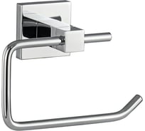 Держатель туалетной бумаги без экрана GFmark на квадратном основании, цвет ХРОМ. 84002