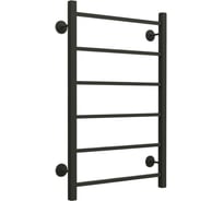 Полотенцесушитель ТЕРМОДИЗАЙН сталь Q Steel (лесенка) W=500, H=1000 (10перекл) 1/2в.р. черн. ТД TDQSt004B