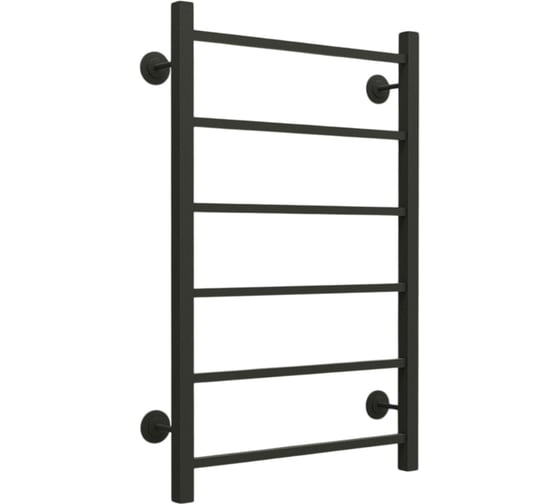 Полотенцесушитель ТЕРМОДИЗАЙН сталь Q Steel (лесенка) W=500, H=1000 (10перекл) 1/2в.р. черн. ТД TDQSt004B