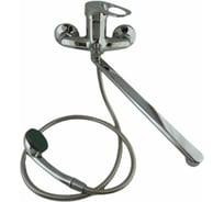 Смеситель для ванны GRIALE однорычажный, поворотный плоский излив, 35 см 8064-16 DK-7719-16