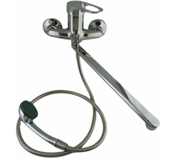 Смеситель для ванны GRIALE однорычажный, поворотный плоский излив, 35 см 8064-16 DK-7719-16