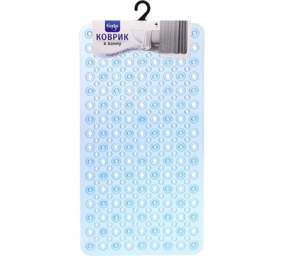 Коврик в ванну Селфи 67х37 Кордеса синий 924-167