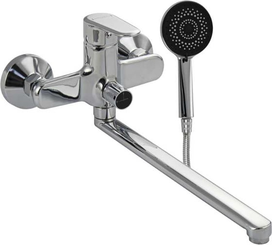 Смеситель для ванны САНАКС с длинным изливом МАГНУС литой корпус, хром 8870