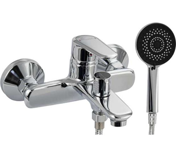 Смеситель для ванны САНАКС с коротким изливом МАГНУС литой корпус, хром 8810