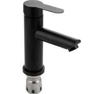 Смеситель на раковину САНАКС МАГНУС литой корпус ЧЁРНЫЙ, из нержавеющей стали марки 304 9449