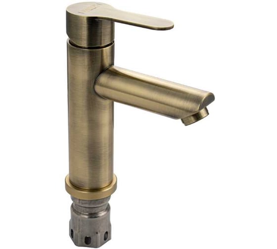 Смеситель на раковину САНАКС МАГНУС литой корпус под бронзу, из нержавеющей стали марки 201 9451