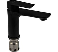 Смеситель на раковину САНАКС МАГНУС литой корпус ЧЁРНЫЙ, из нержавеющей стали марки 304 9448