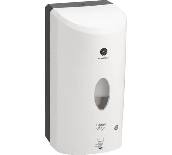 Дозатор сенсорный для антисептика GFmark серия "МАГНУС", 1200 мл, корпус АБС пластик, цвет белый. 682