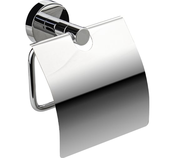Держатель туалетной бумаги с экраном GFmark на круглом основании, цвет хром 79003