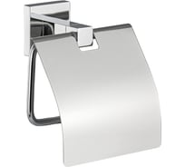 Держатель туалетной бумаги с экраном GFmark на квадратном основании, цвет хром. 84003