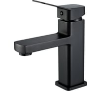 Смеситель для умывальника ALOUTE с коротким изливом, черный матовый, крепление на гайке A1201H