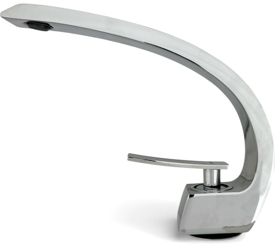 Смеситель для раковины ALOUTE высота 200 мм, цвет хром, рычажное управление. Монтаж на одно отверстие, на гайке. С аэратором. A00701