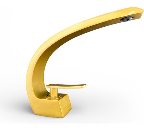 Смеситель для раковины ALOUTE высота 200 мм, цвет бронза, рычажное управление. Монтаж на одно отверстие, на гайке. С аэратором. A00701J