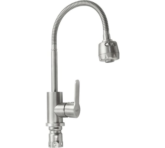 Смеситель кухонный САНАКС серия МАГНУС, гибкий излив, из нержавеющей стали марки 304 9214