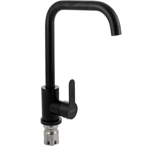 Смеситель кухонный САНАКС серия МАГНУС, из нержавеющей стали марки 304, ЧЁРНОГО цвета 9202