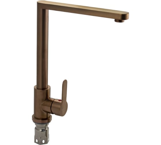 Смеситель кухонный САНАКС серия МАГНУС, МЕДЬ, Г-образный гусак, из нержавеющей стали марки 304 9118