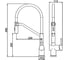 Смеситель для кухни Gerhans с гибким изливом K14292A-2 2