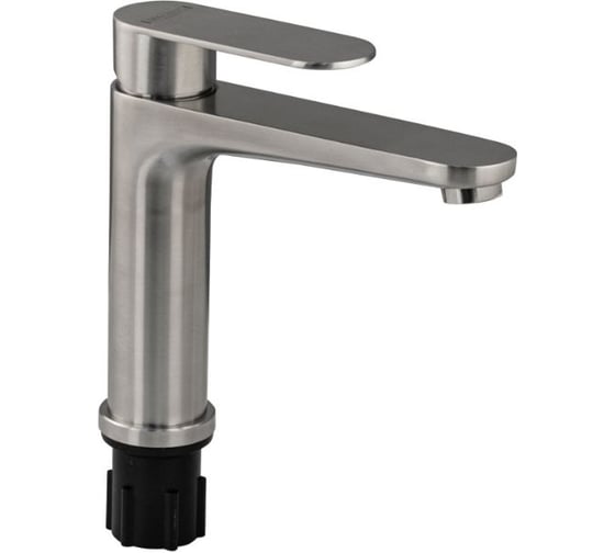 Смеситель для раковины САНАКС серия МАГНУС, литой корпус, из нержавеющей стали марки SUS 304, цвет САТИН 9433