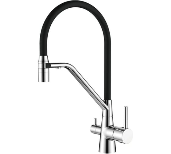 Смеситель для кухни Ledeme с гибким изливом L4897-2