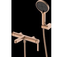 Смеситель для ванны с душем DQ Bonn DA1703233 короткий излив брашированное розоровое золото DA1703233