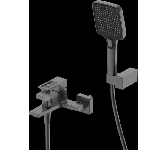 Смеситель для ванны с душем DQ Dortmund DA1713206 короткий излив графит DA1713206