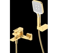 Смеситель для ванны с душем DQ Dortmund DA1713207 короткий излив матовое золото DA1713207