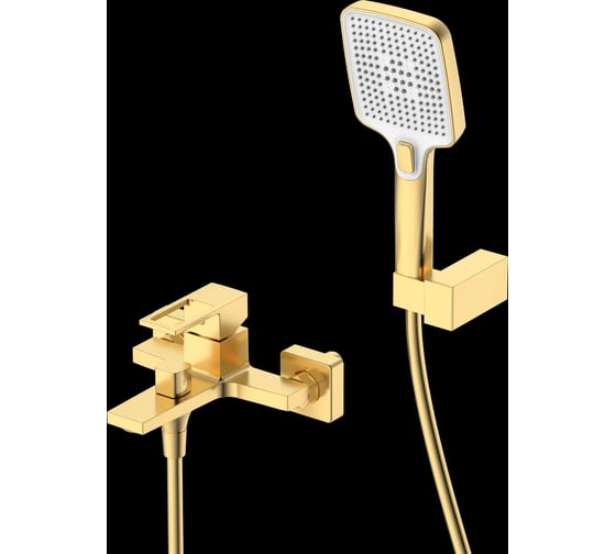 Смеситель для ванны с душем DQ Dortmund DA1713207 короткий излив матовое золото DA1713207