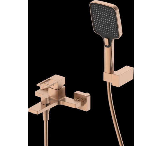 Смеситель для ванны с душем DQ Dortmund DA1713233 короткий излив брашированное розовое золото DA1713233