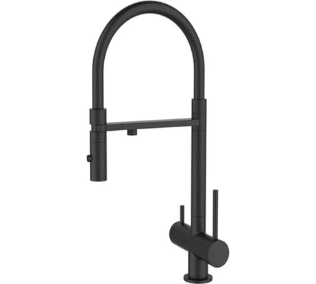 Смеситель для кухонной мойки DQ с фильтром, черный DA1462505Black