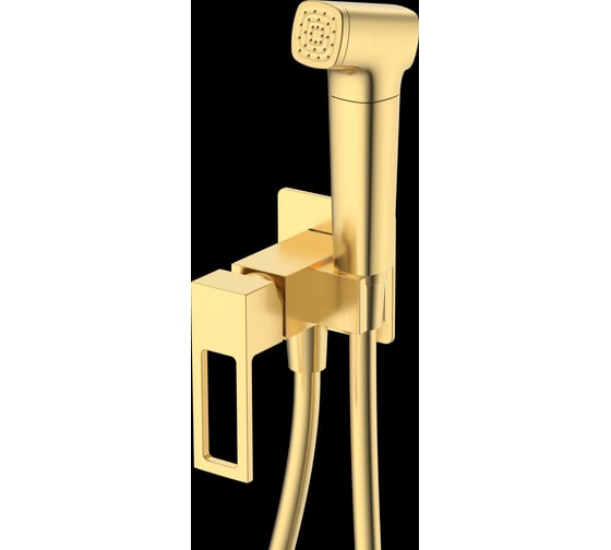 Смеситель с гигиеническим душем DQ Dortmund встраиваемый матовое золото DA1714507