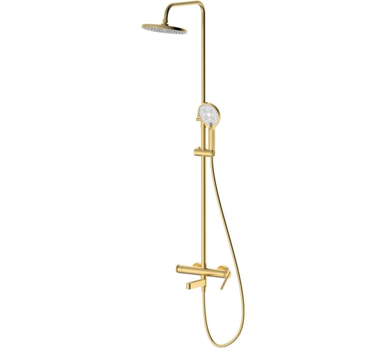 Душевая система со смесителем DQ Bonn матовое золото DA1703707