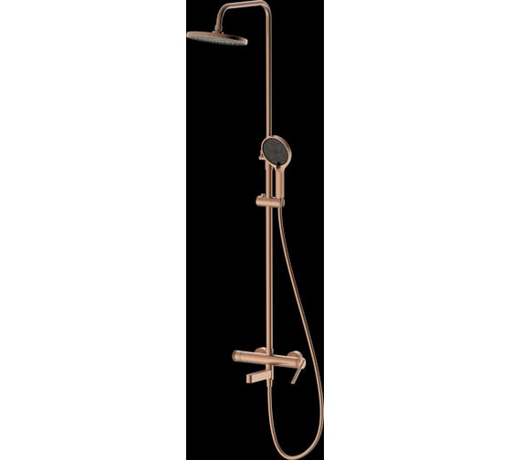 Душевая система со смесителем DQ Bonn брашированное розовое золото DA1703733