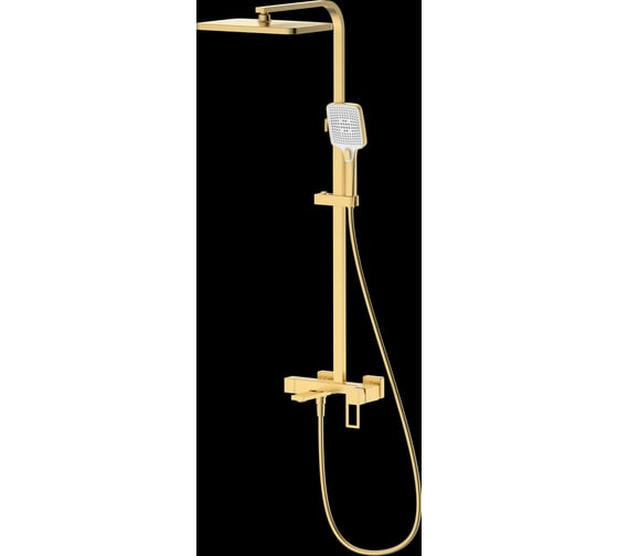 Душевая система со смесителем DQ Dortmund матовое золото DA1713707