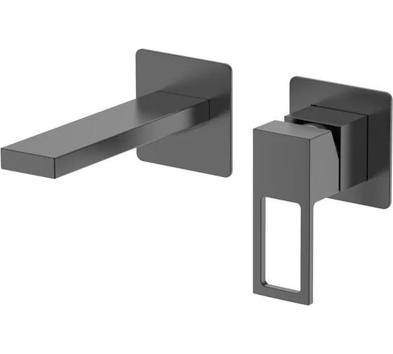 Смеситель для раковины DQ Dortmund встраиваемый настенный графит DA1714406