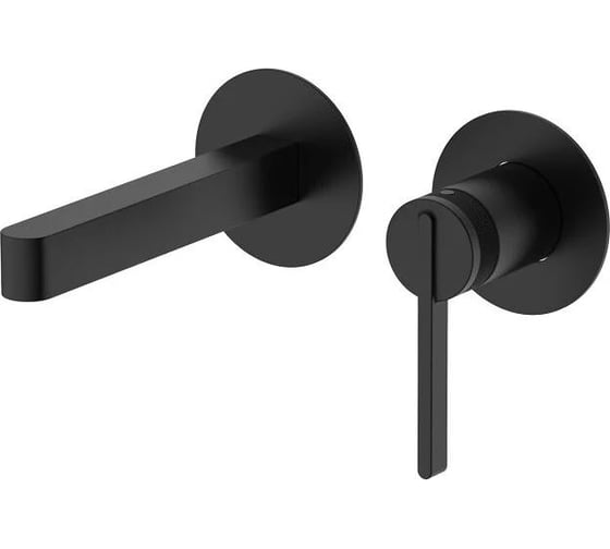 Смеситель для раковины DQ Bonn DA1704405 встраиваемый настенный черный DA1704405