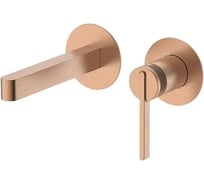 Смеситель для раковины DQ Bonn DA1704433 встраиваемый настенный браш.роз.золото DA1704433