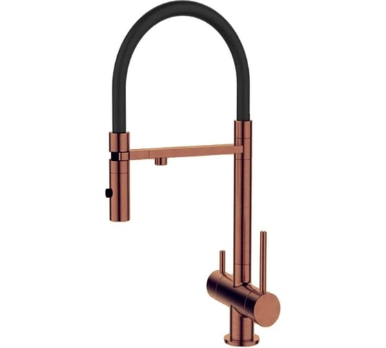 Смеситель для кухонной мойки DQ с фильтром розовое золото DA1462502Rose