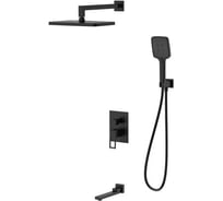 Душевая система для ванны и душа DQ Dortmund DA1715605 встраиваемая с изливом черный DA1715605