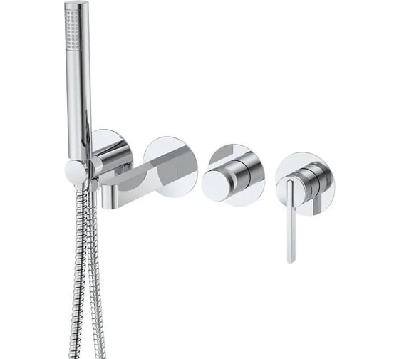 Смеситель для ванны настенный DQ 4 отверстия DQ Bonn DA1704801 хром DA1704801