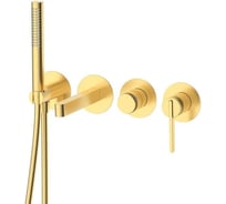 Смеситель для ванны настенный DQ 4 отверстия DQ Bonn DA1704807 мат.золото DA1704807
