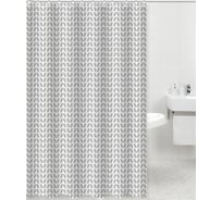 Штора для ванной Delphinium Матрица полиэстер 180х180см, 12 колец, мультиколор 104288