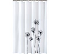 Штора тканевая для ванной FRESH CODE Ботаника с пропиткой, 180*180 см, полиэстер /24/1 77424