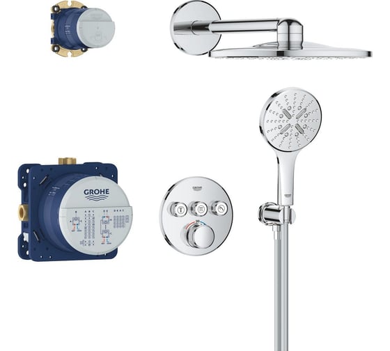 Душевая система GROHE Grohtherm SmartControl с термостатом для душа, хром 34863000