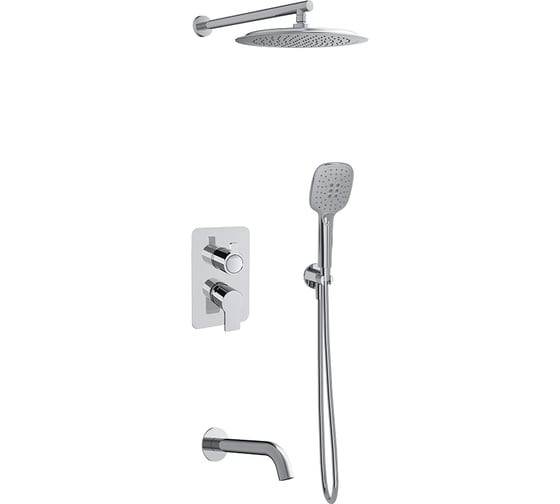 Встраиваемый смеситель для душа с тропическим и ручным душем Ramon Soler BLAUTHERM  941513RP300