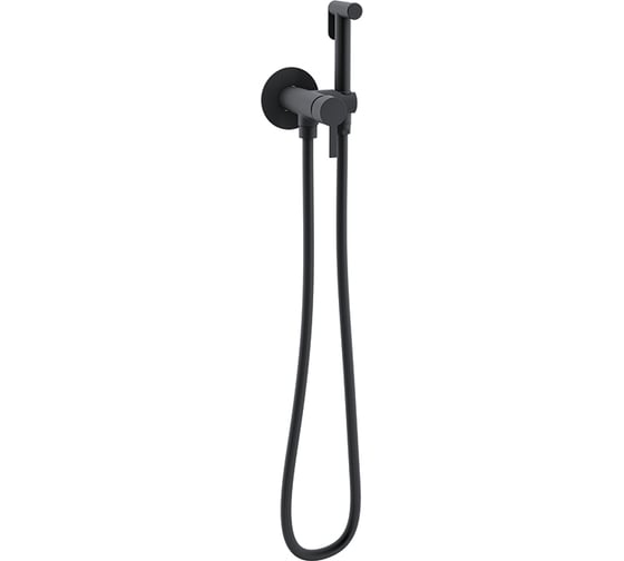 Гигиенический душ встраиваемый Ramon Soler с магнитным клапаном и латунной лейкой  черный 336801WCNM