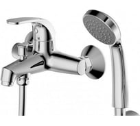Смеситель для ванны и душа Bravat FIT с коротким изливом и душевой лейкой 00024882