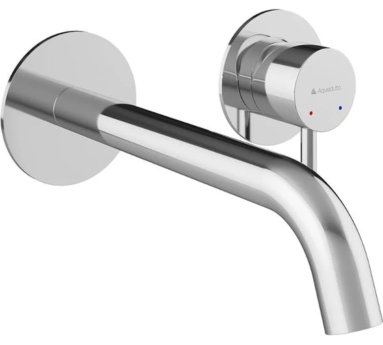 Смеситель для раковины настенного монтажа со скрытой частью AQUEDUTO CANO хром CAN0400
