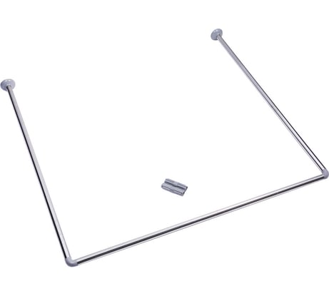 Карниз для ванной VETTA угловой, 90x90x90 см, нерж.сталь 461-142