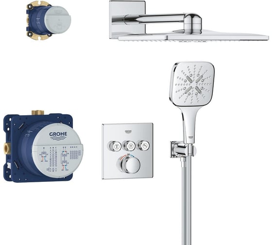 Душевая система с термостатом для душа GROHE Grohtherm SmartControl хром 34864000